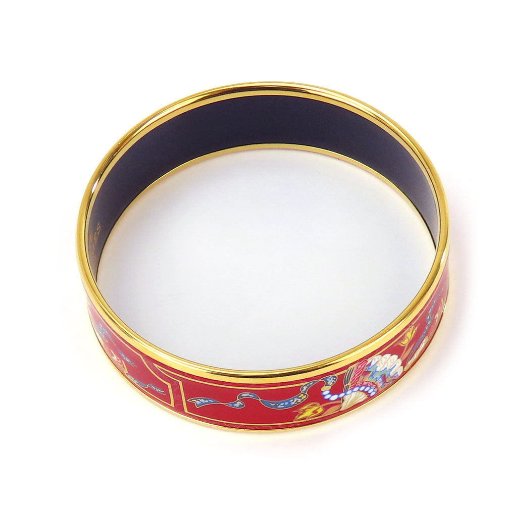 HERMES bracelet Metal, Enamel Red Emilel GM Women  d
