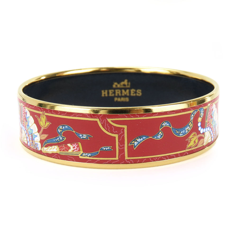 HERMES bracelet Metal, Enamel Red Emilel GM Women  d