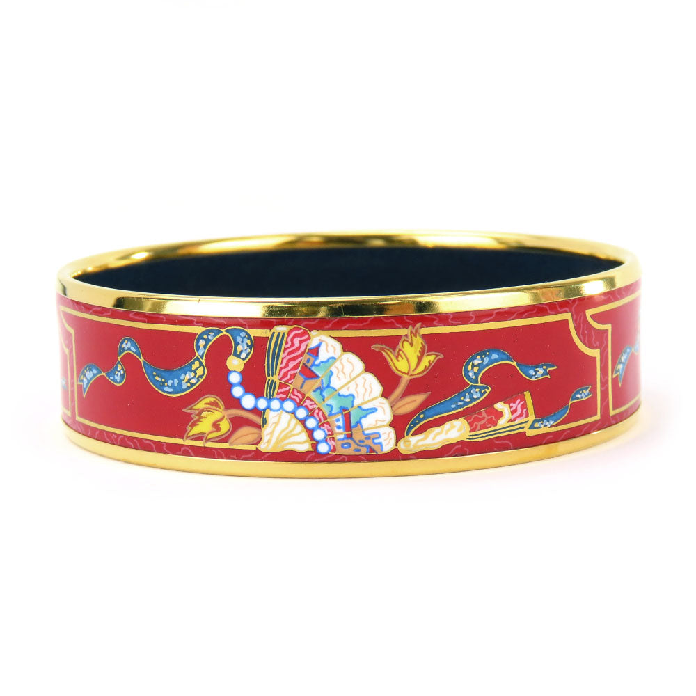 HERMES bracelet Metal, Enamel Red Emilel GM Women  d