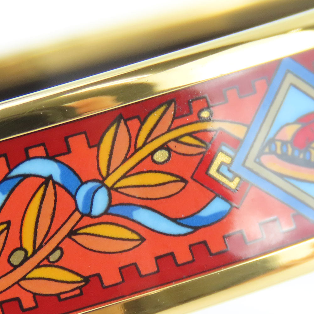 HERMES Bangle Metal, Enamel Red Emile Women  d