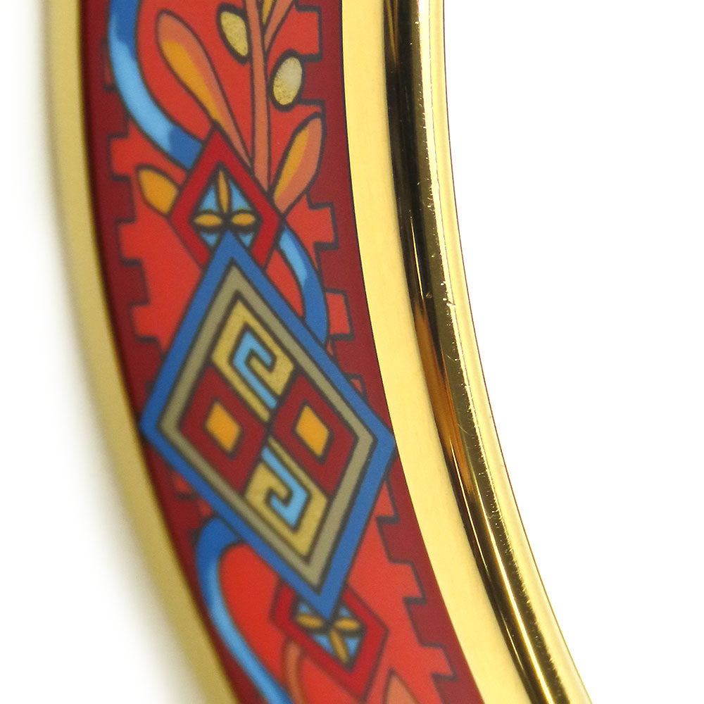 HERMES Bangle Metal, Enamel Red Emile Women  d