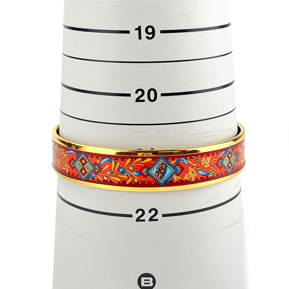 HERMES Bangle Metal, Enamel Red Emile Women  d