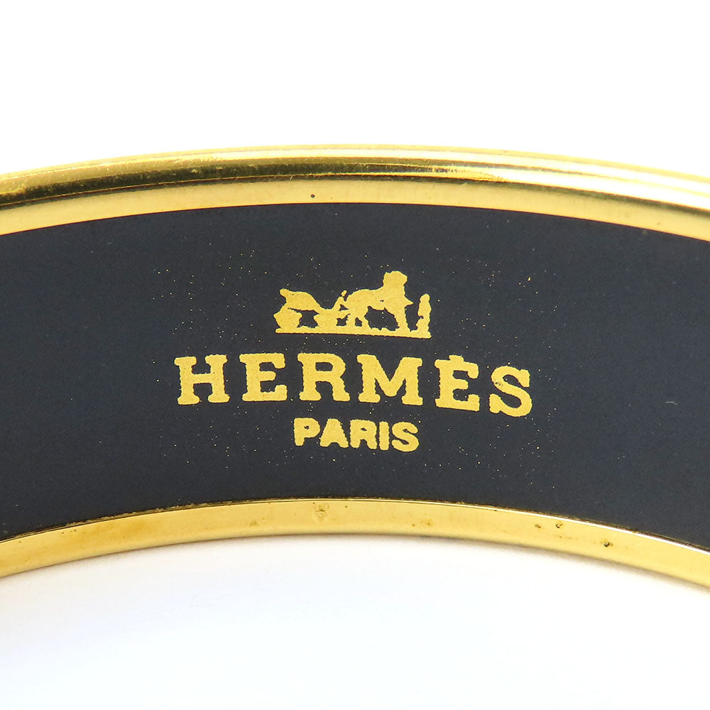 HERMES Bangle Metal, Cloisonne Red Emilel GM Women  d