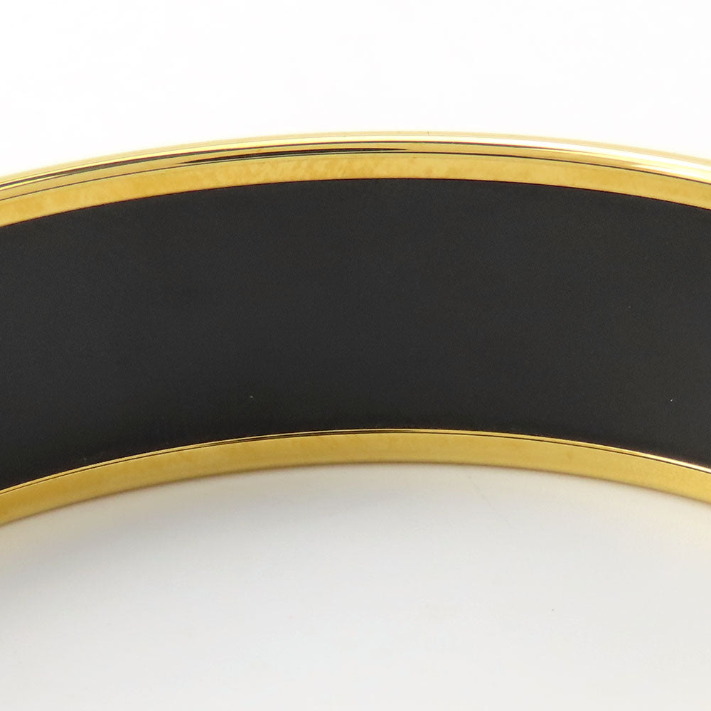 HERMES Bangle Metal, Cloisonne Orange Emilel GM Women  d