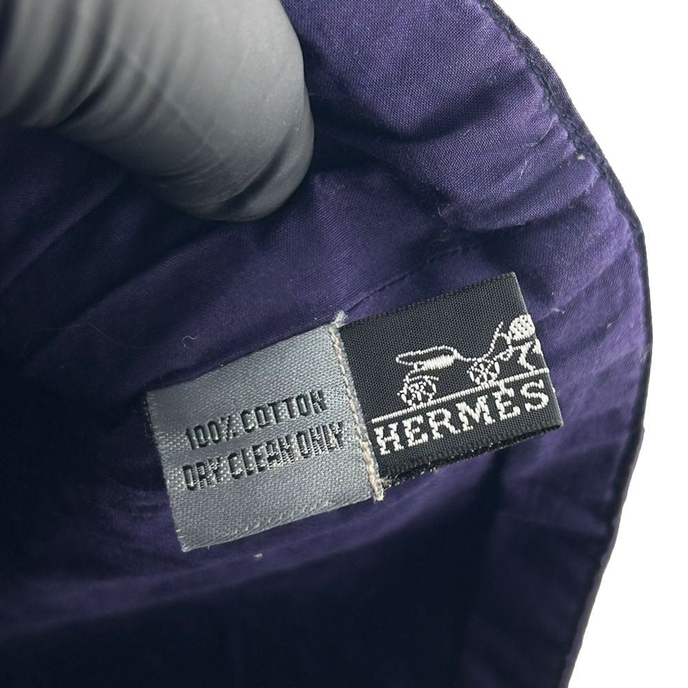HERMES Tote Bag Cotton, Leather purple Amedaba GM unisex(Unisex)  d