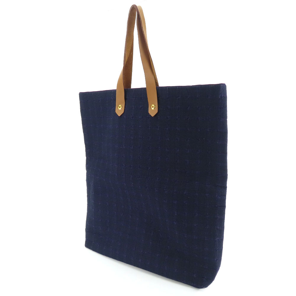 HERMES Tote Bag Cotton, Leather purple Amedaba GM unisex(Unisex)  d