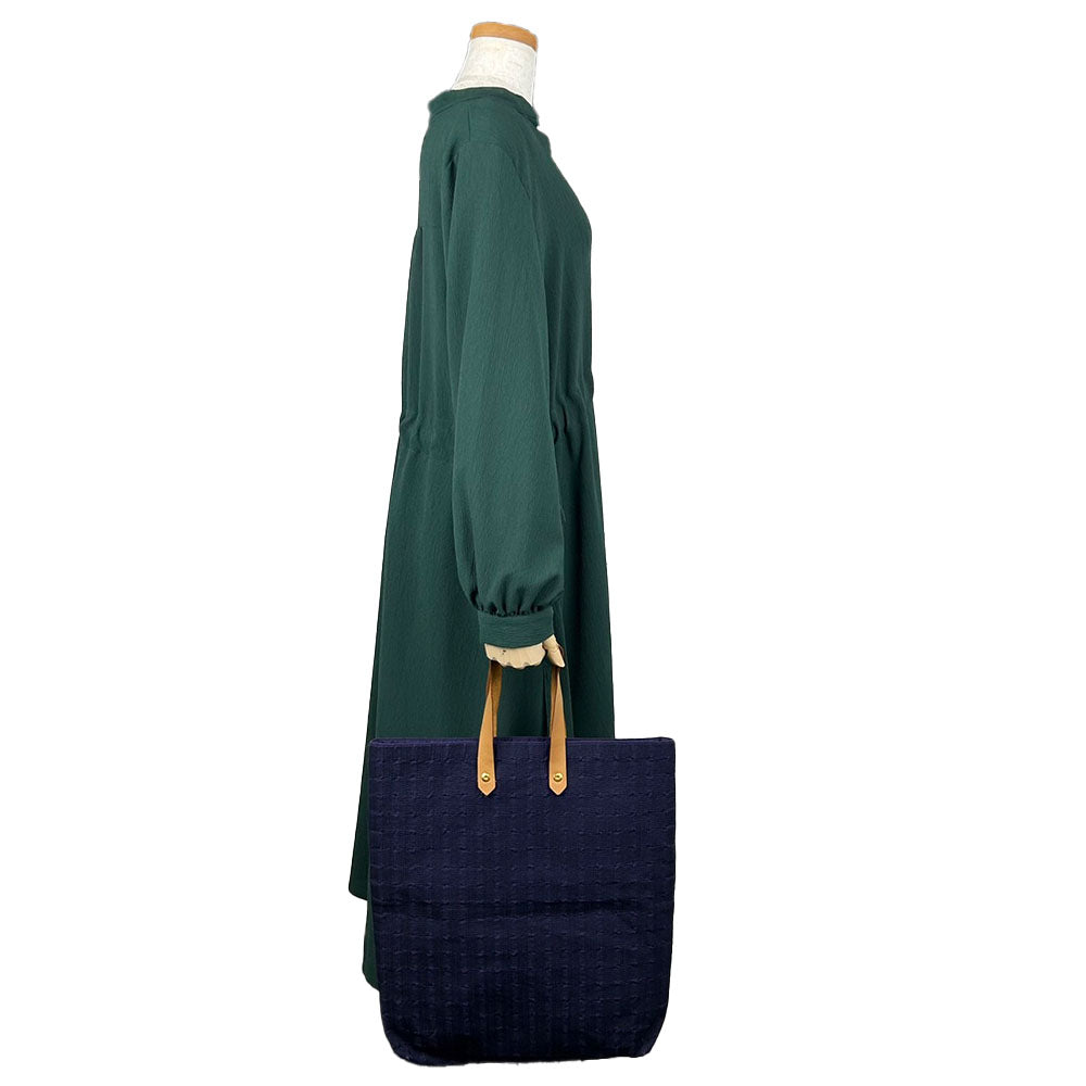 HERMES Tote Bag Cotton, Leather purple Amedaba GM unisex(Unisex)  d