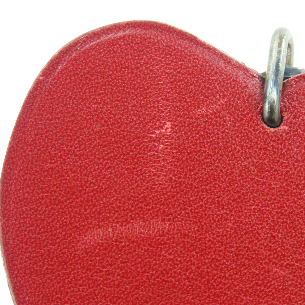 HERMES Bag charm Leather, Silver925 Red Apple Women  d