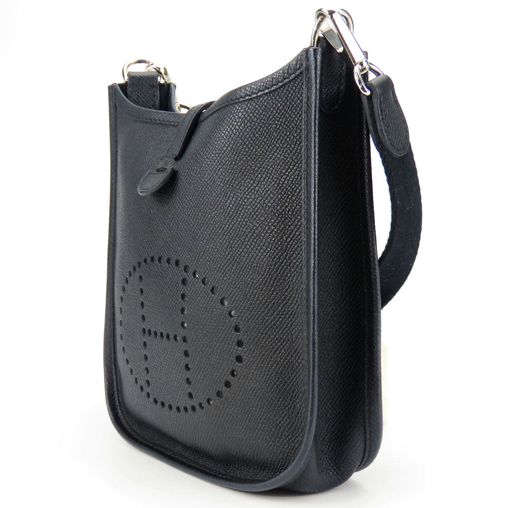 HERMES Shoulder Bag Epsom black Evelyn TPM Women  d