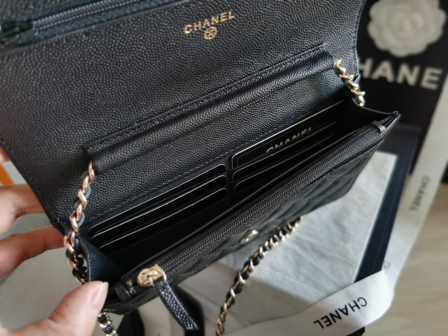 CHLMini Flap Bag Black For Women 7in/18.5cm