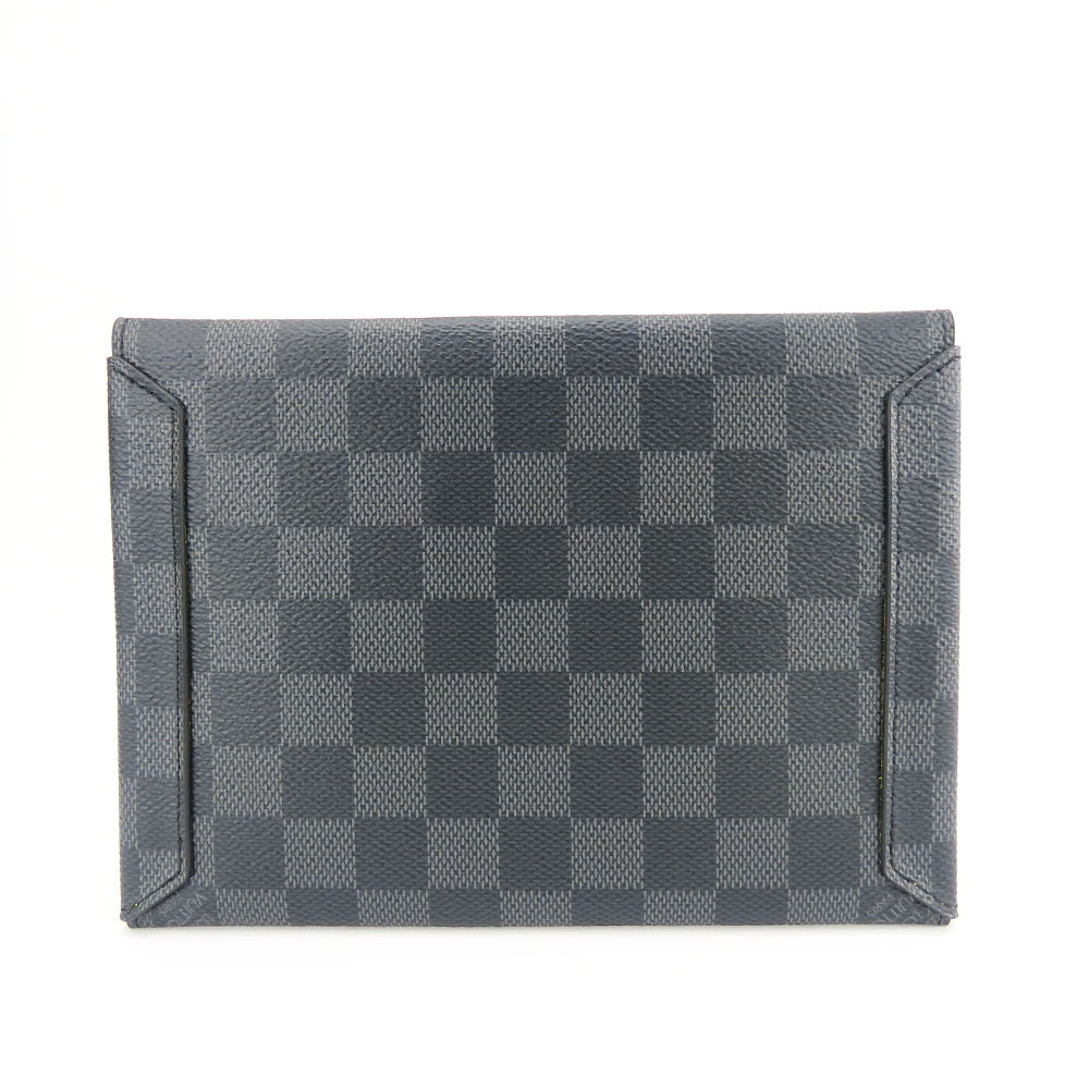 LOUIS VUITTON business bag N60255 Damier Grafitte black Alpha Triple Pouch unisex(Unisex)  d