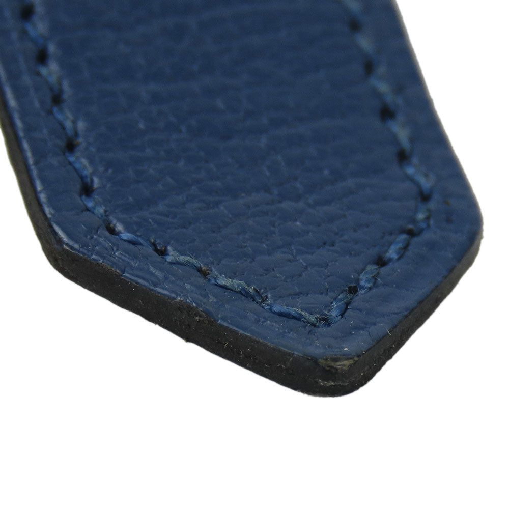 HERMES Card Case Shave blue Bean unisex(Unisex)  d