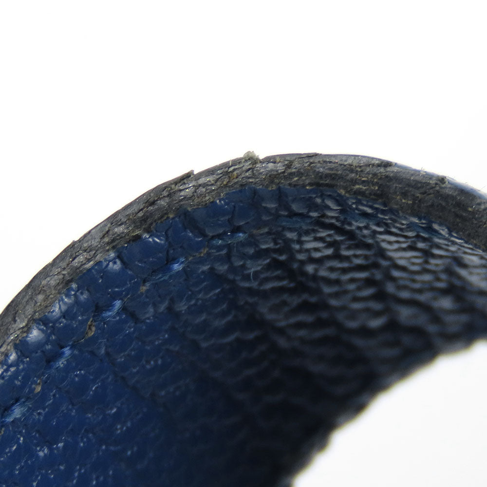 HERMES Card Case Shave blue Bean unisex(Unisex)  d