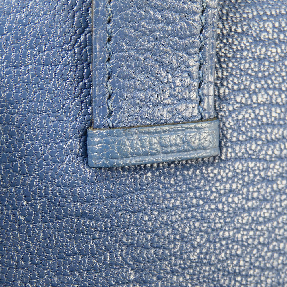 HERMES Card Case Shave blue Bean unisex(Unisex)  d