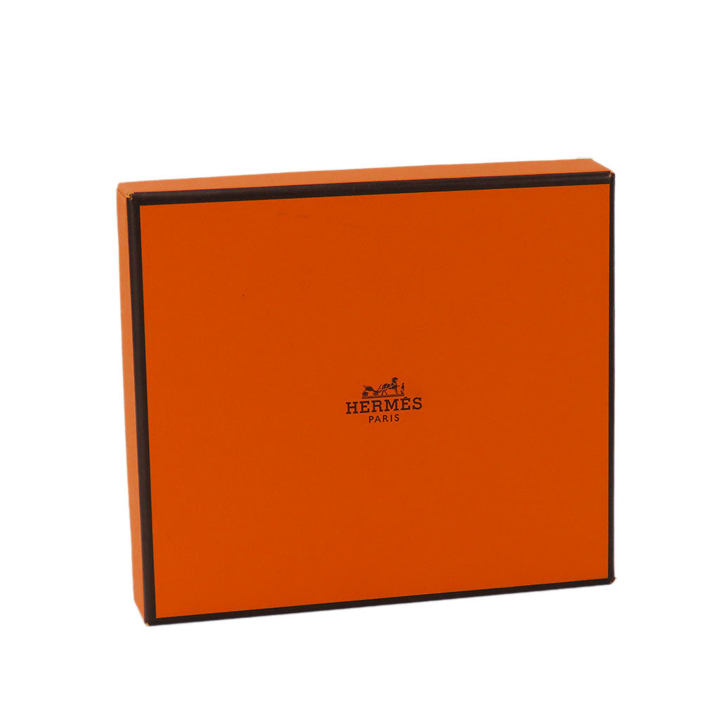 HERMES Card Case Shave blue Bean unisex(Unisex)  d