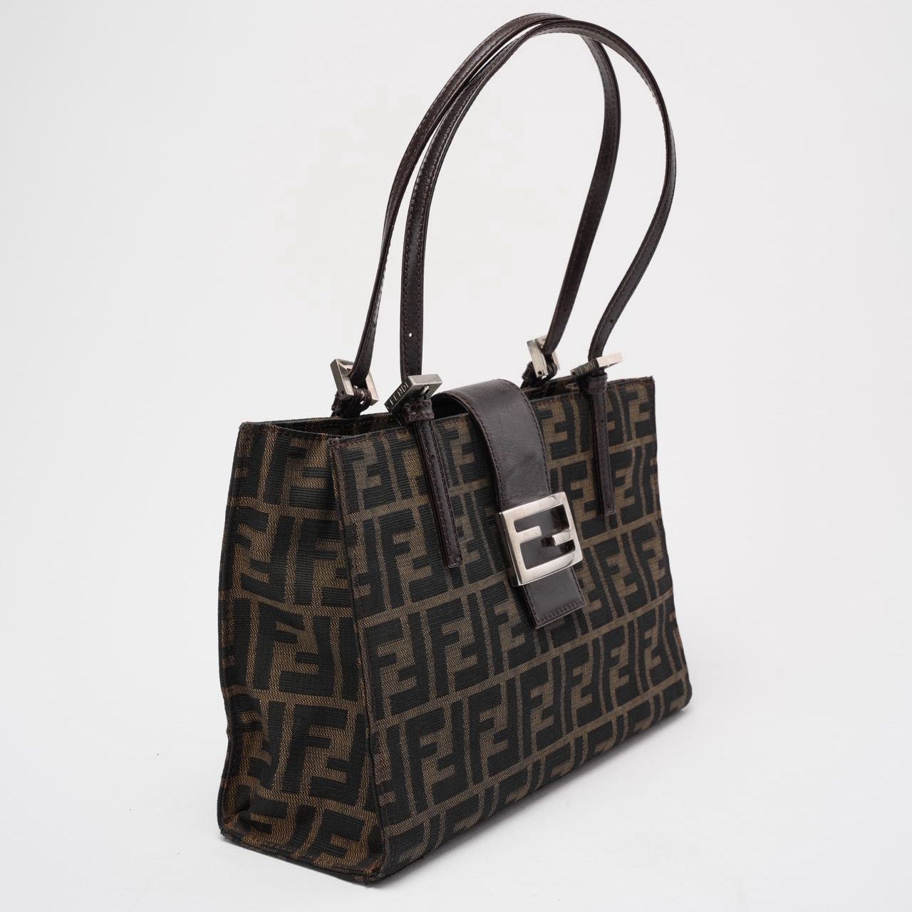 Fendi   Zucca Double Top Handle Bag