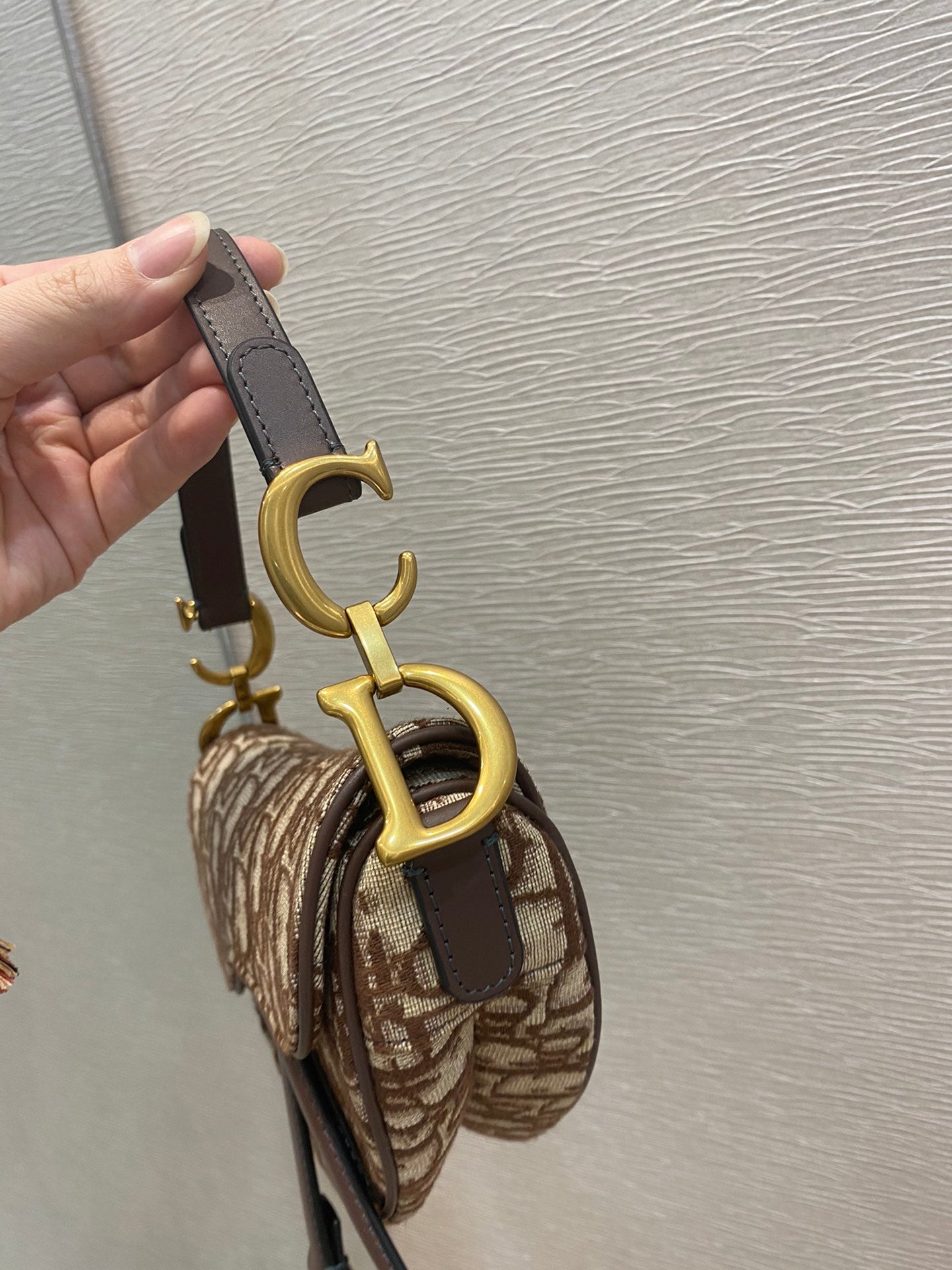 Top Quality Brown Mini Saddle Bag For Women 21cm/7in CD