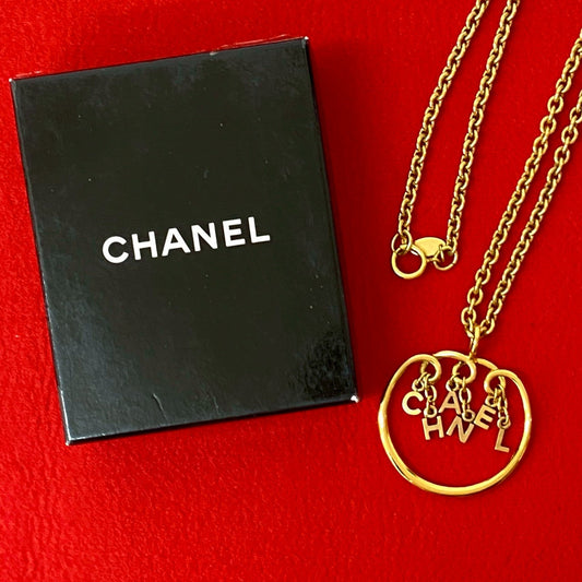 CHANEL Necklace Gold Plated gold
