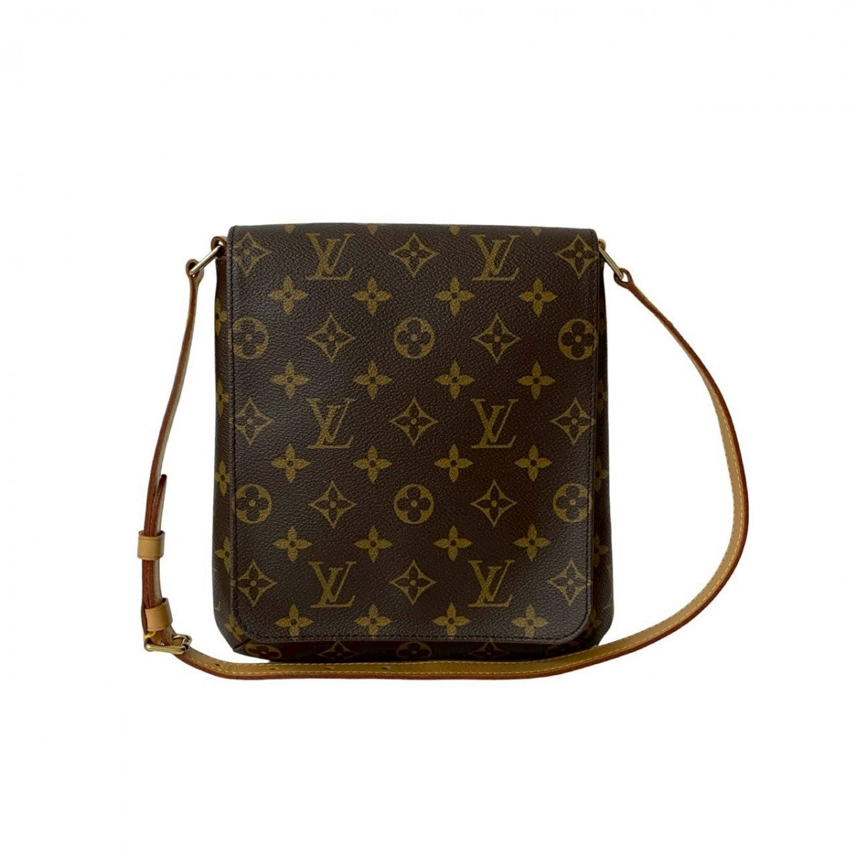 LOUIS VUITTON Shoulder Bag leather Brown Monogram M tte Salsa