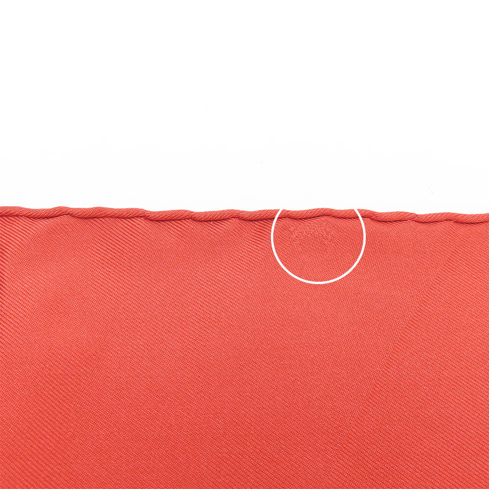 HERMES scarf silk Red Carre90 Women  d