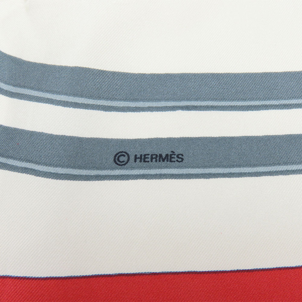 HERMES scarf silk Red Carre90 Women  d