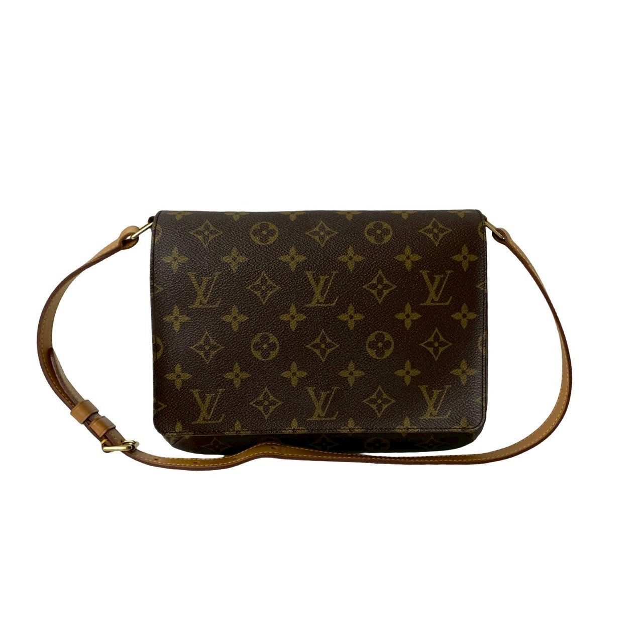 LOUIS VUITTON Shoulder Bag leather Brown Monogram M tte Tango