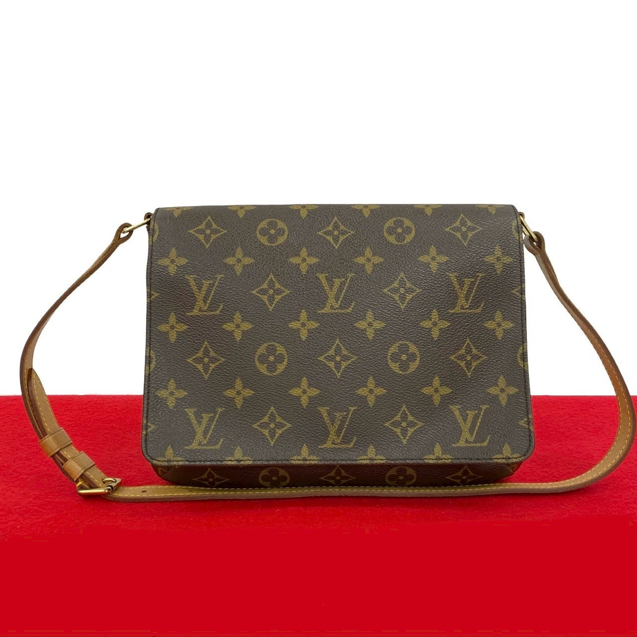 LOUIS VUITTON Shoulder Bag leather Brown Monogram M tte Tango