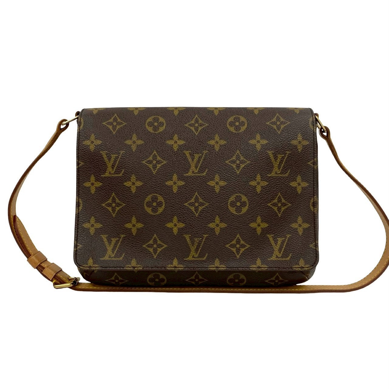 LOUIS VUITTON Shoulder Bag leather Brown Monogram M tte Tango