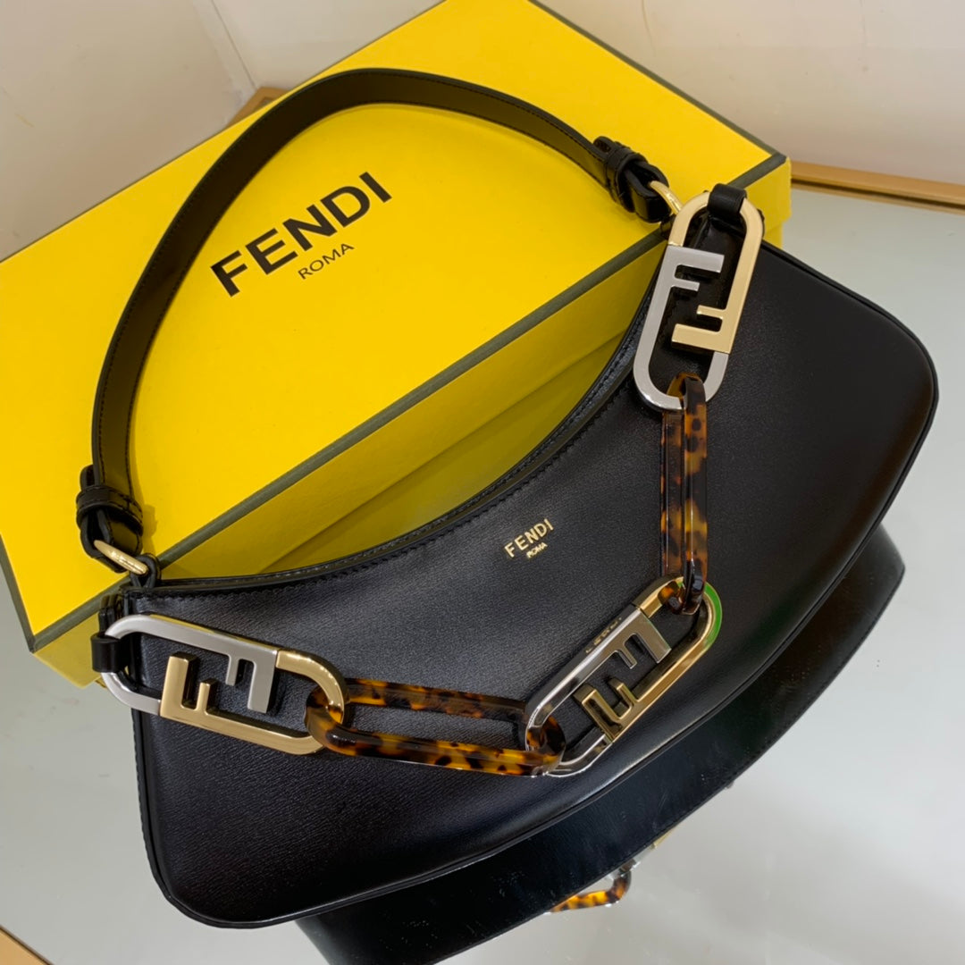 FI OLock Swing Black Bag For Woman 32cm/12in 8BS068ATop Quality0F19KX
