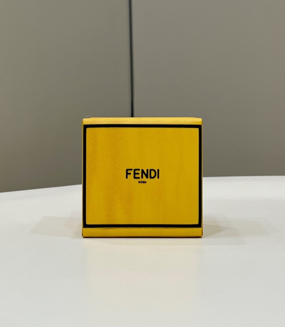 Top QualityTop Quality Logo Box Keychain Yellow Charm Bag For Woman 8cm/3in