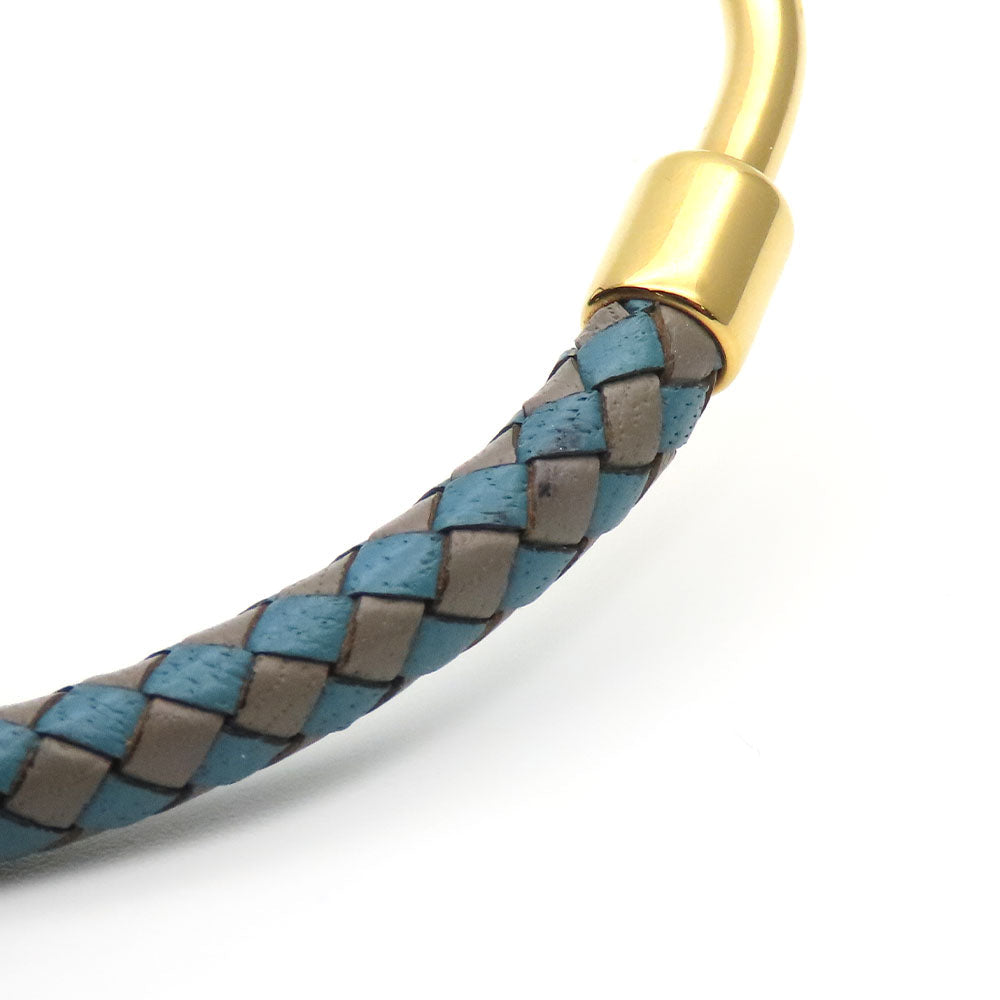 HERMES bracelet Metal, Leather blue Jumbo bless unisex(Unisex)  d