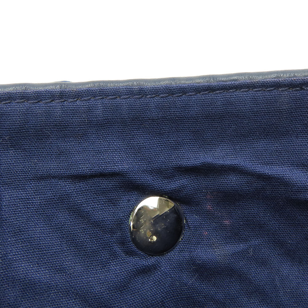 HERMES Tote Bag Leather, Polyester Navy Amedabadiago PM unisex(Unisex)  d