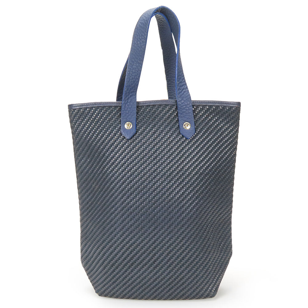HERMES Tote Bag Leather, Polyester Navy Amedabadiago PM unisex(Unisex)  d