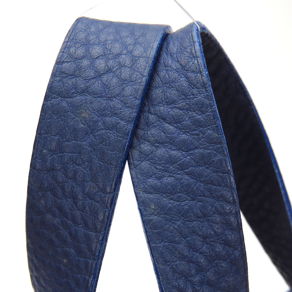 HERMES Tote Bag Leather, Polyester Navy Amedabadiago PM unisex(Unisex)  d