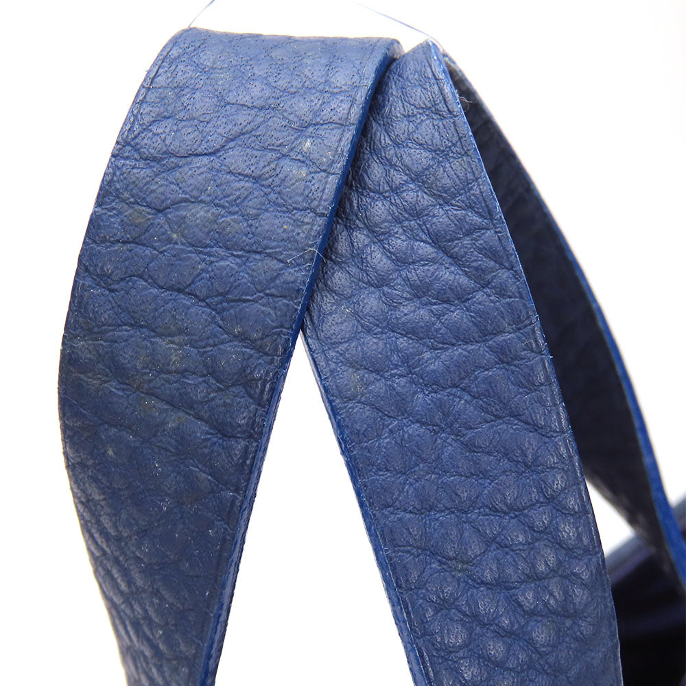HERMES Tote Bag Leather, Polyester Navy Amedabadiago PM unisex(Unisex)  d