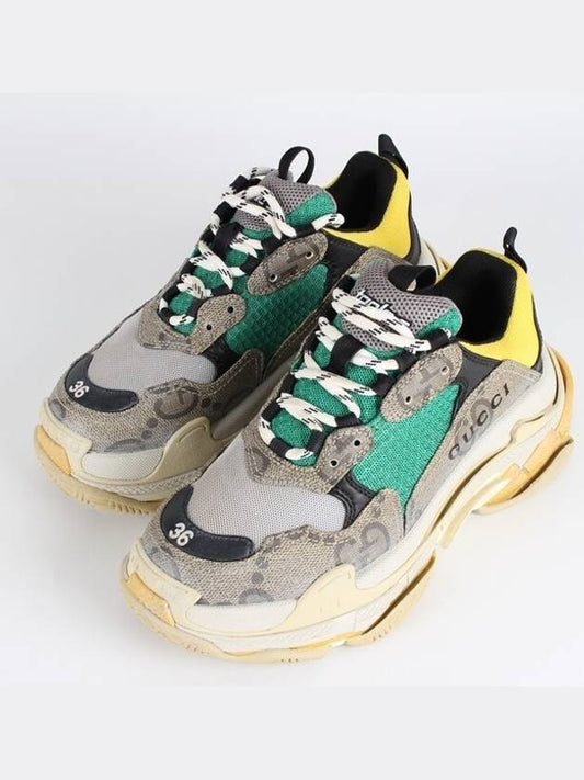 Gucci Luxury Balenciaga Trending 2025 Triple S Hacker Sneakers 36 230