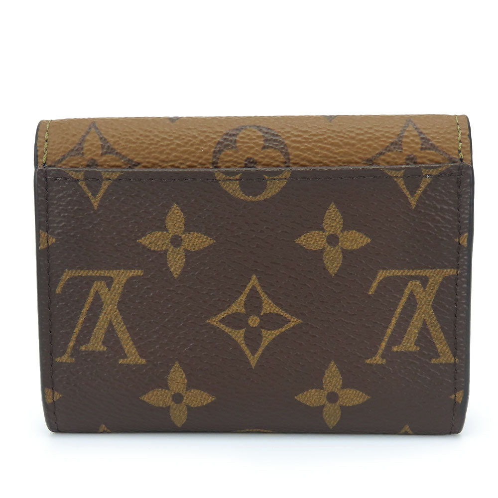 LOUIS VUITTON Bifold Wallet M82333 Monogram reverse Brown Portefeuille Rosalie Women  d