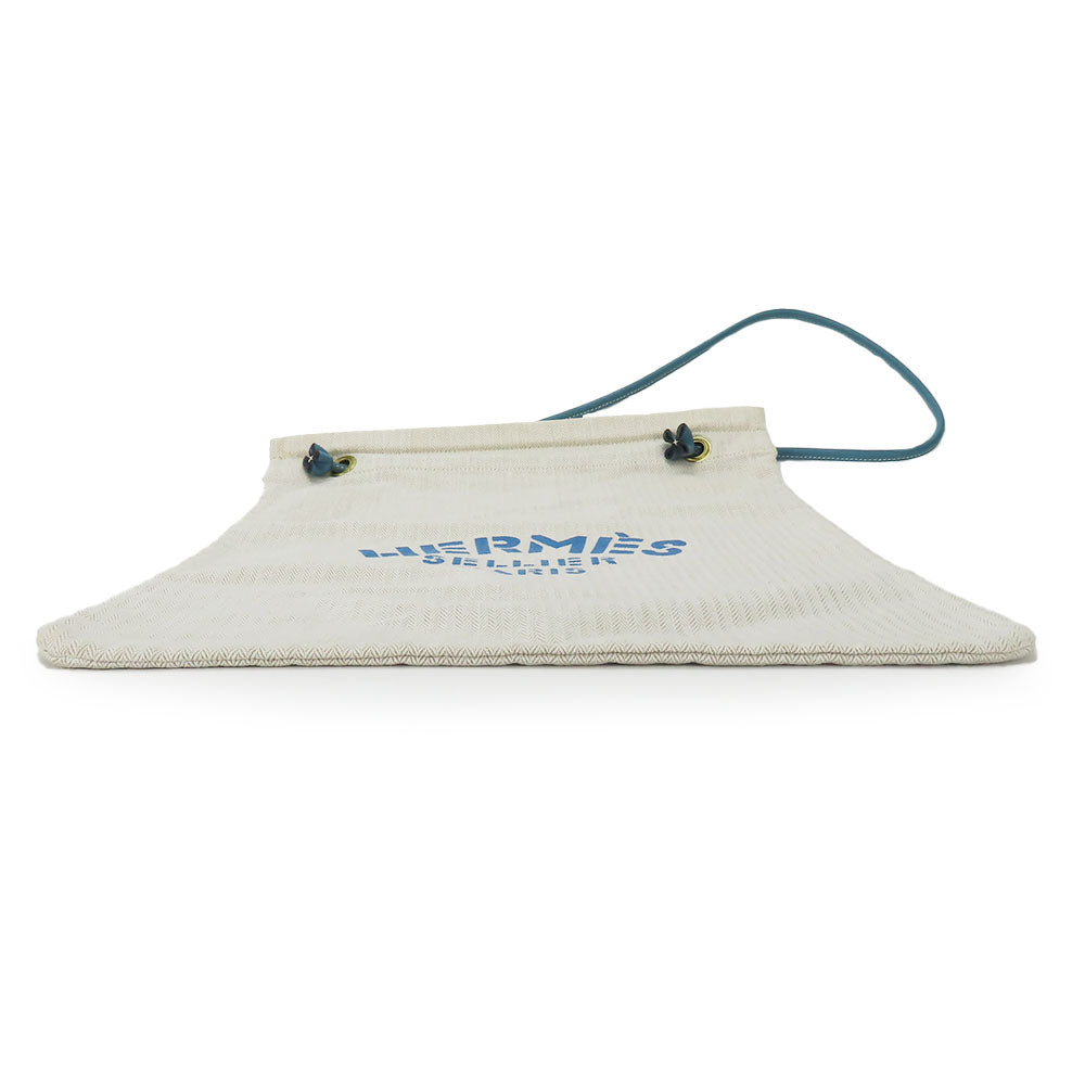 HERMES Shoulder Bag Cotton, Leather beige Alain GM unisex(Unisex)  d