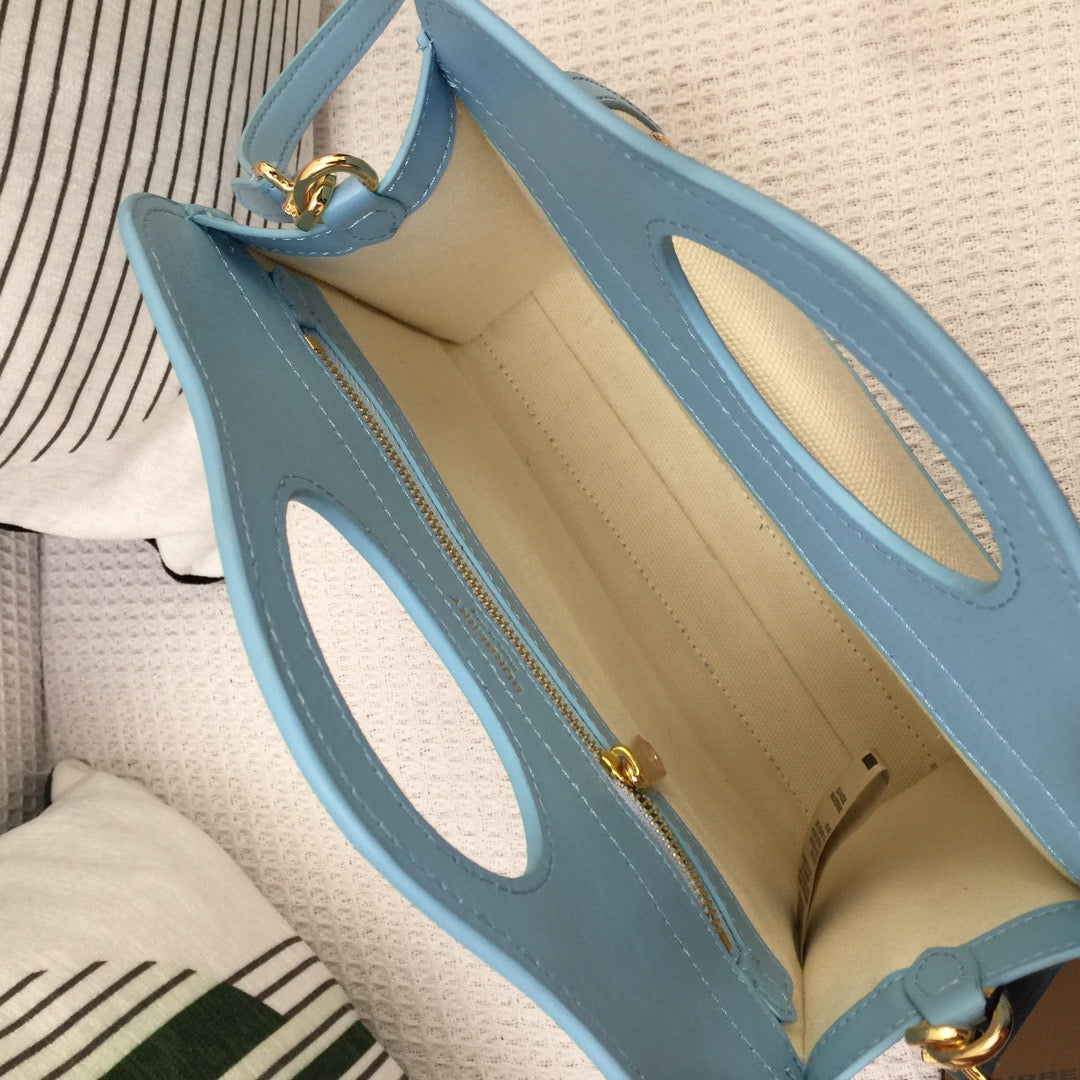 Top Quality Mini Two-tone Canvas And Pocket Bag Blue For Women, Bags 10.4in/26.5cm 80434931