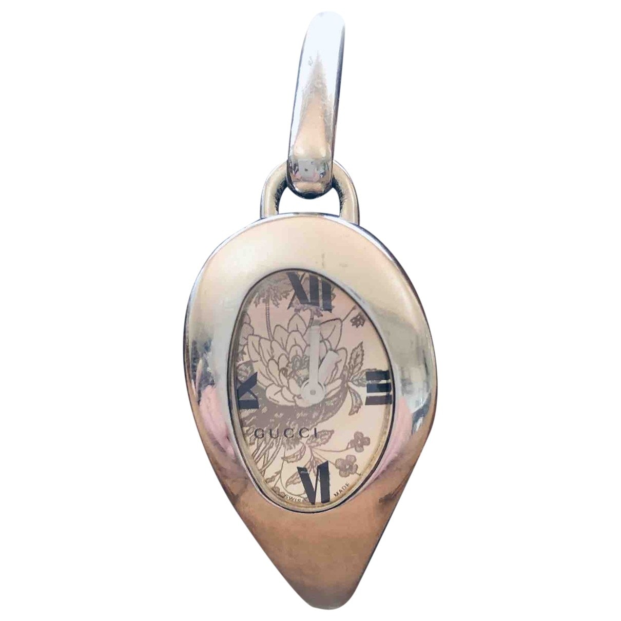 Gucci horsebit silver steel watch
