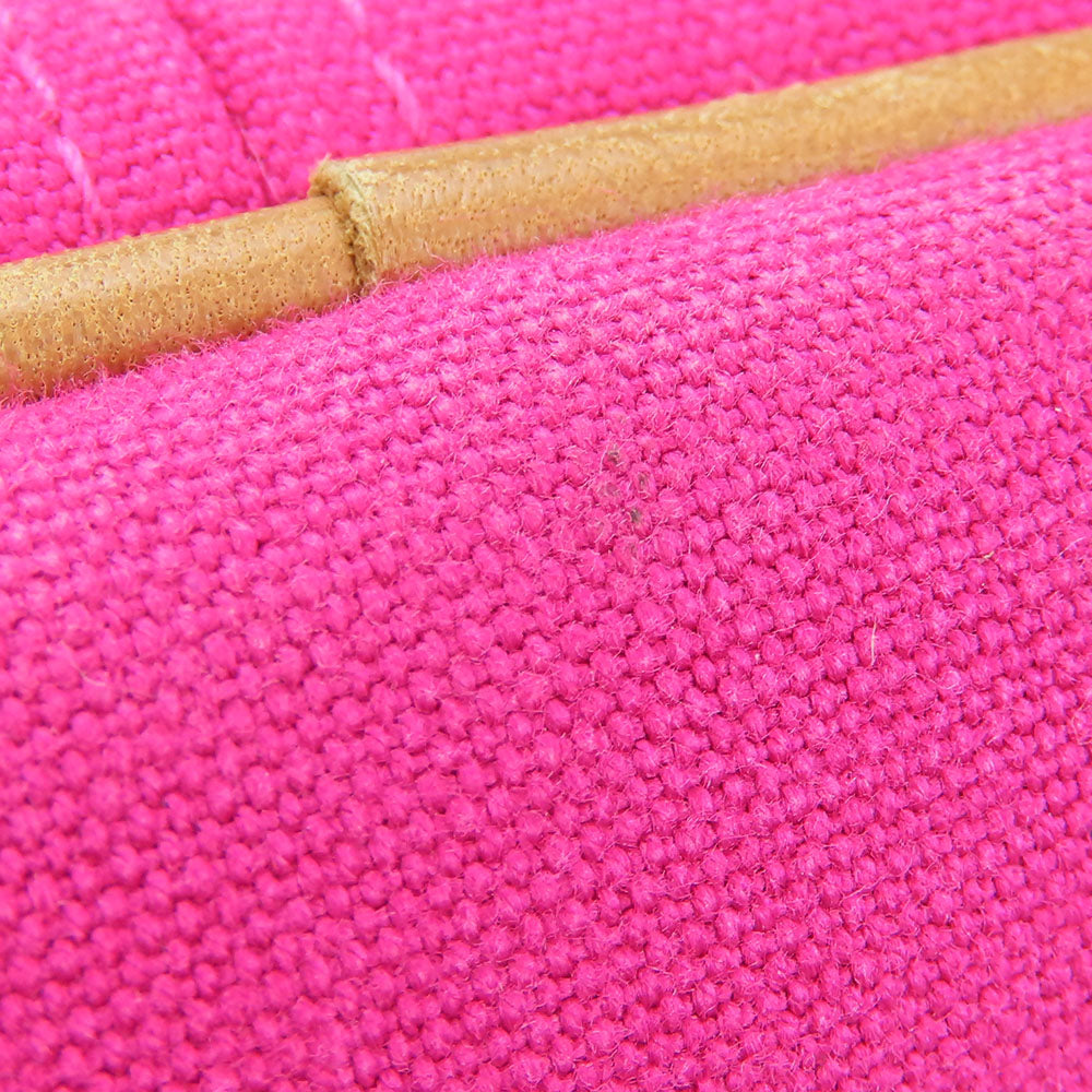 HERMES Tote Bag canvas pink Panier de Plage MM Women  d