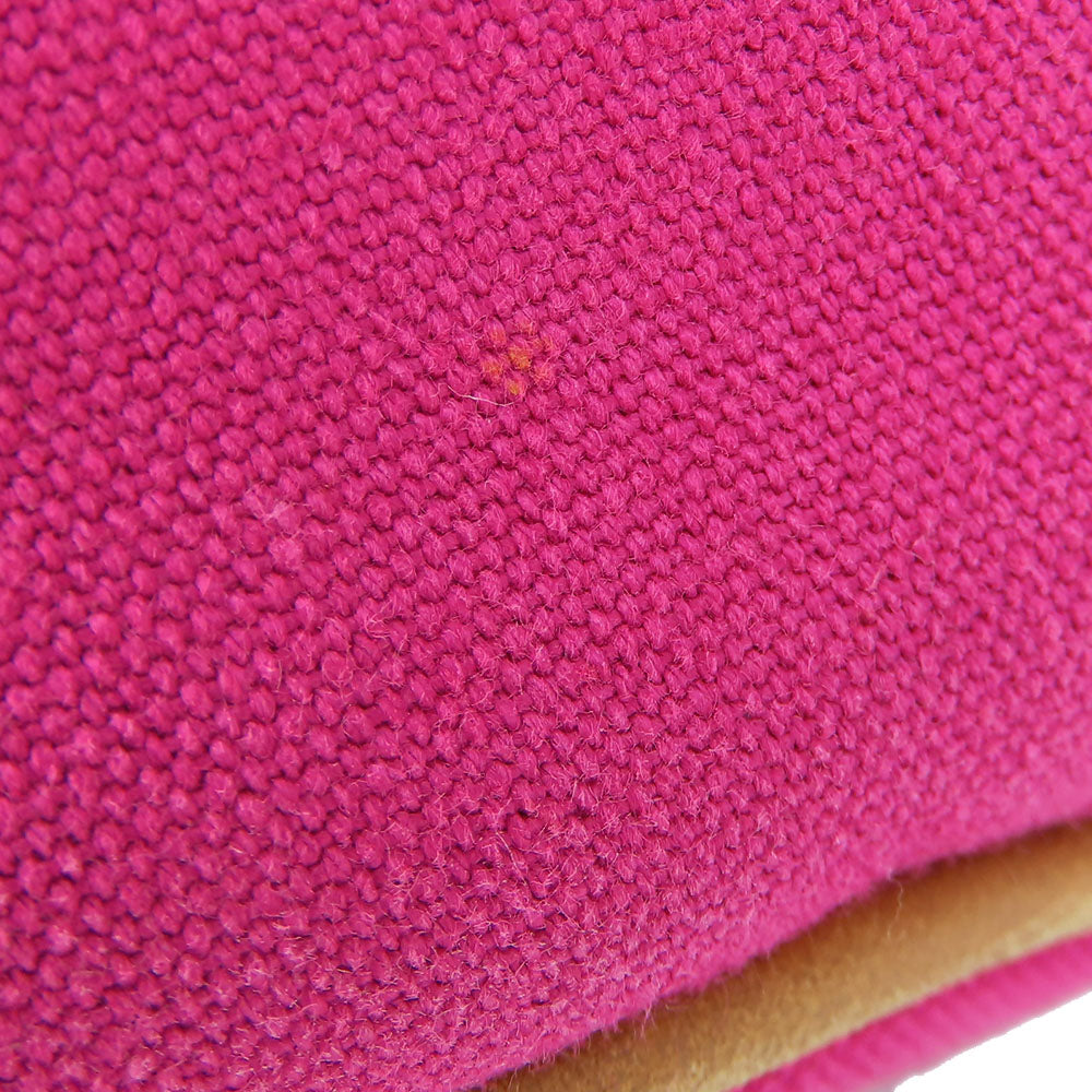HERMES Tote Bag canvas pink Panier de Plage MM Women  d
