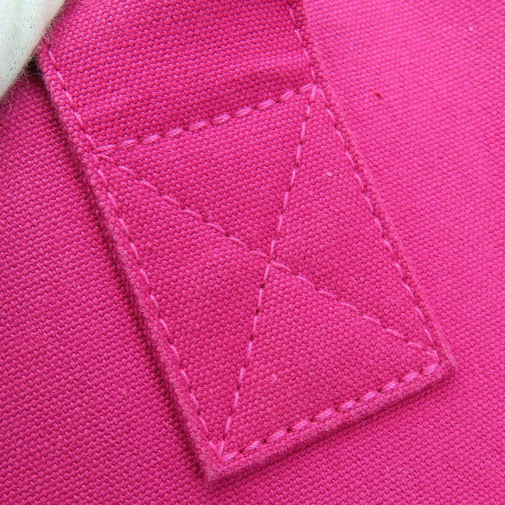 HERMES Tote Bag canvas pink Panier de Plage MM Women  d