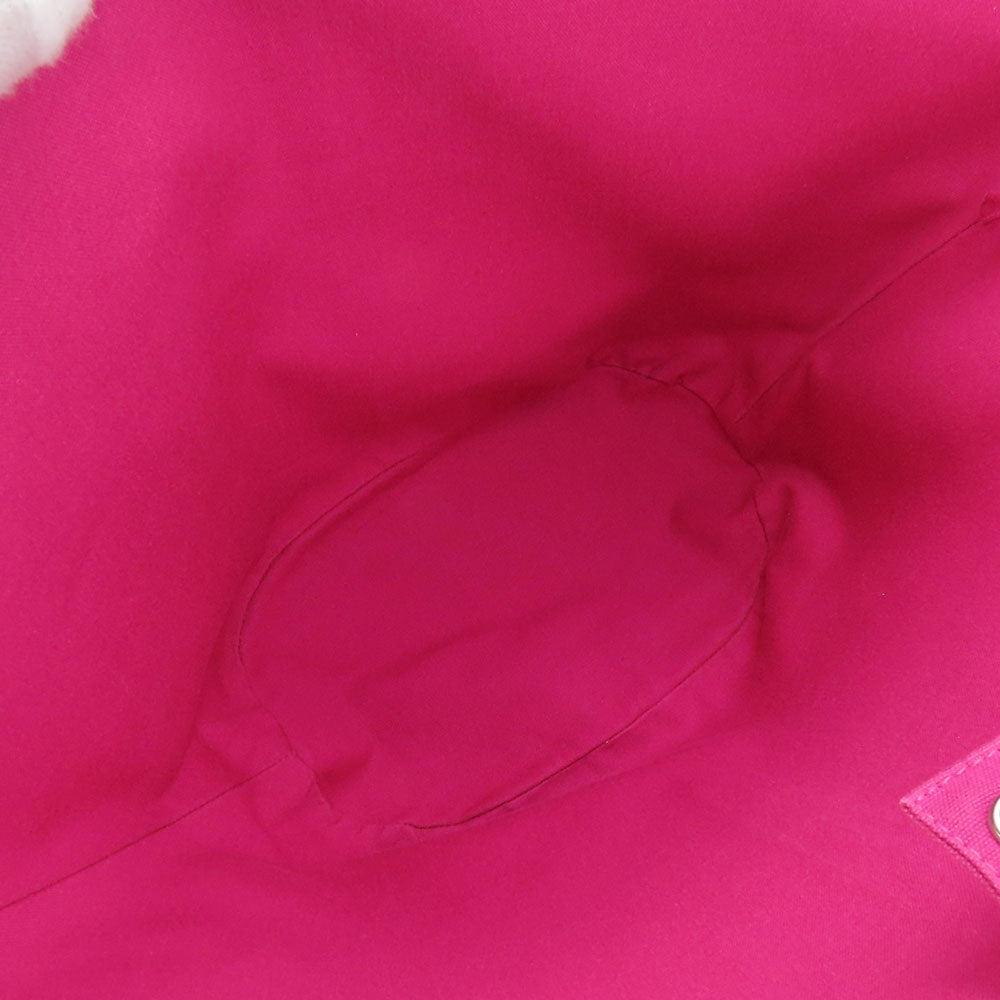 HERMES Tote Bag canvas pink Panier de Plage MM Women  d