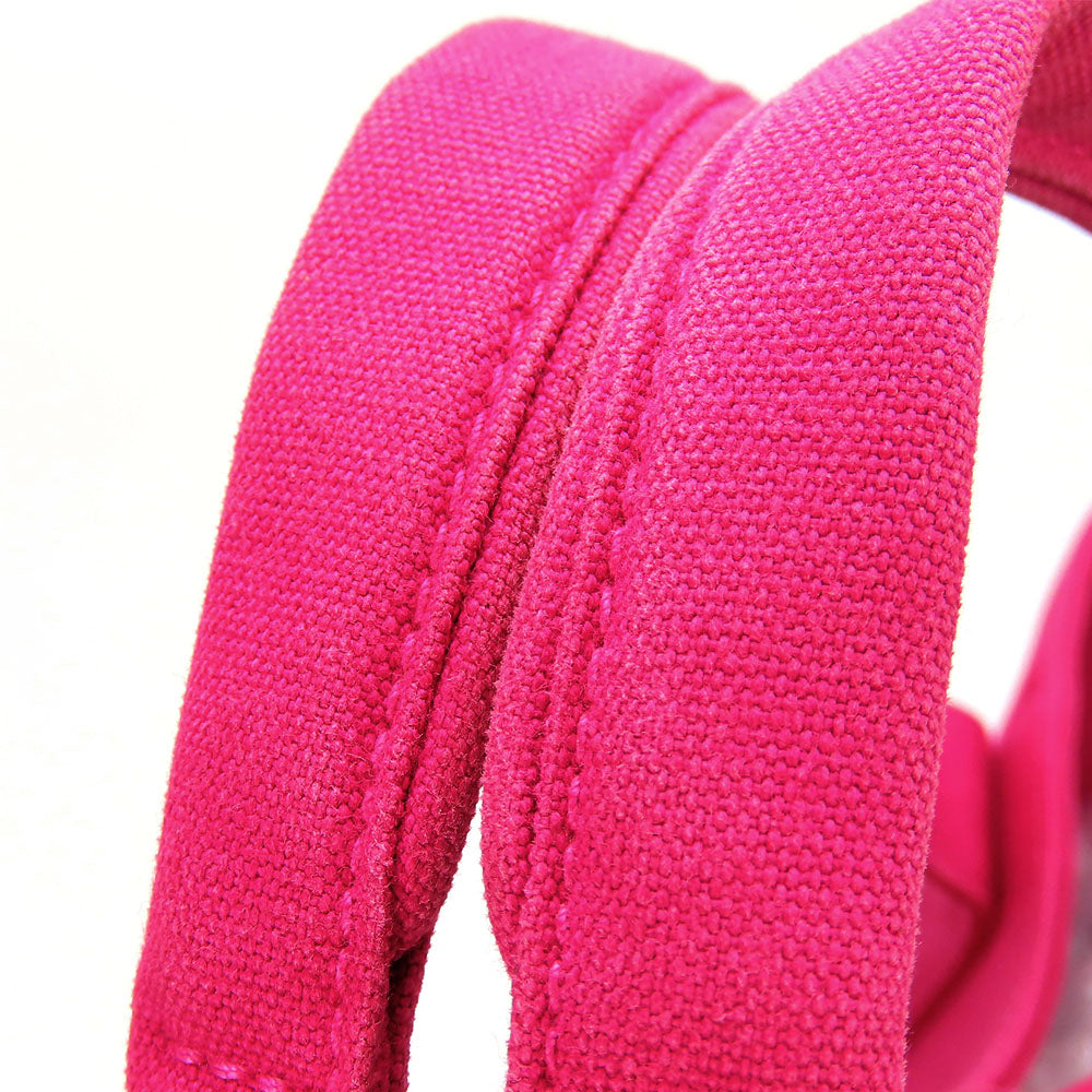 HERMES Tote Bag canvas pink Panier de Plage MM Women  d