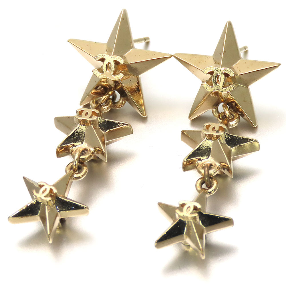 Chanel Triple star COCO Mark Earrings