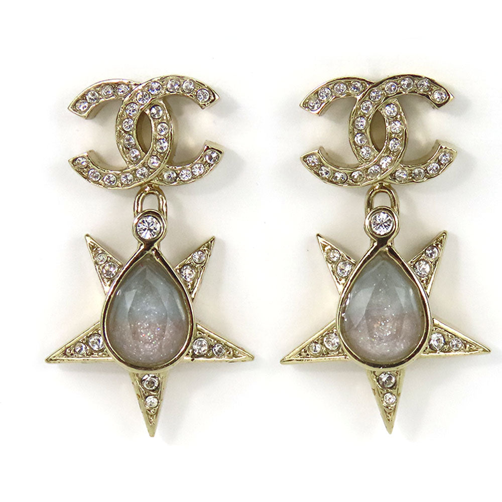 CHANEL Pierce metal gold COCO Mark