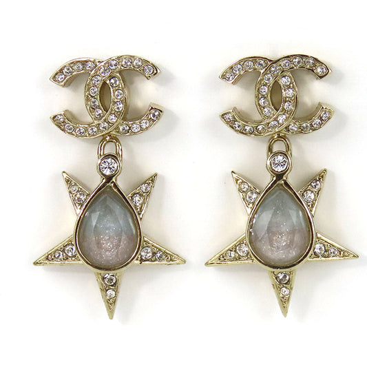 CHANEL Pierce metal gold COCO Mark