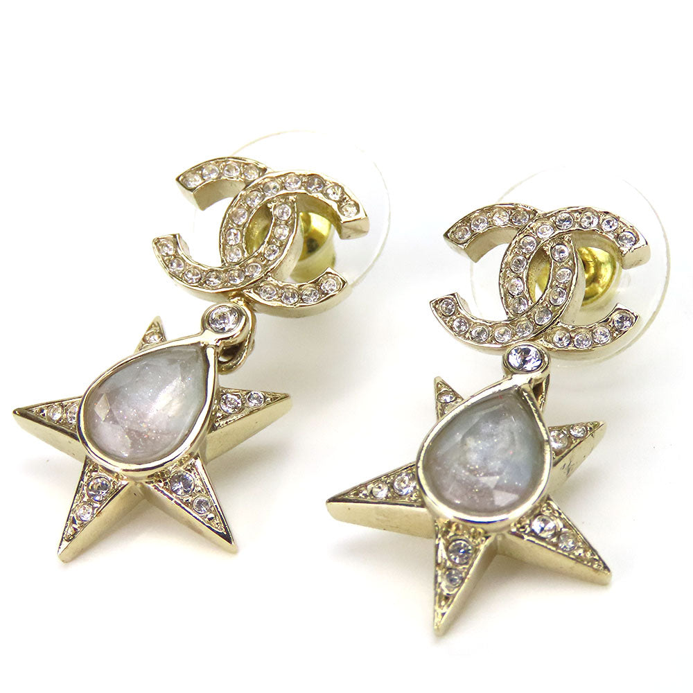 CHANEL Pierce metal gold COCO Mark