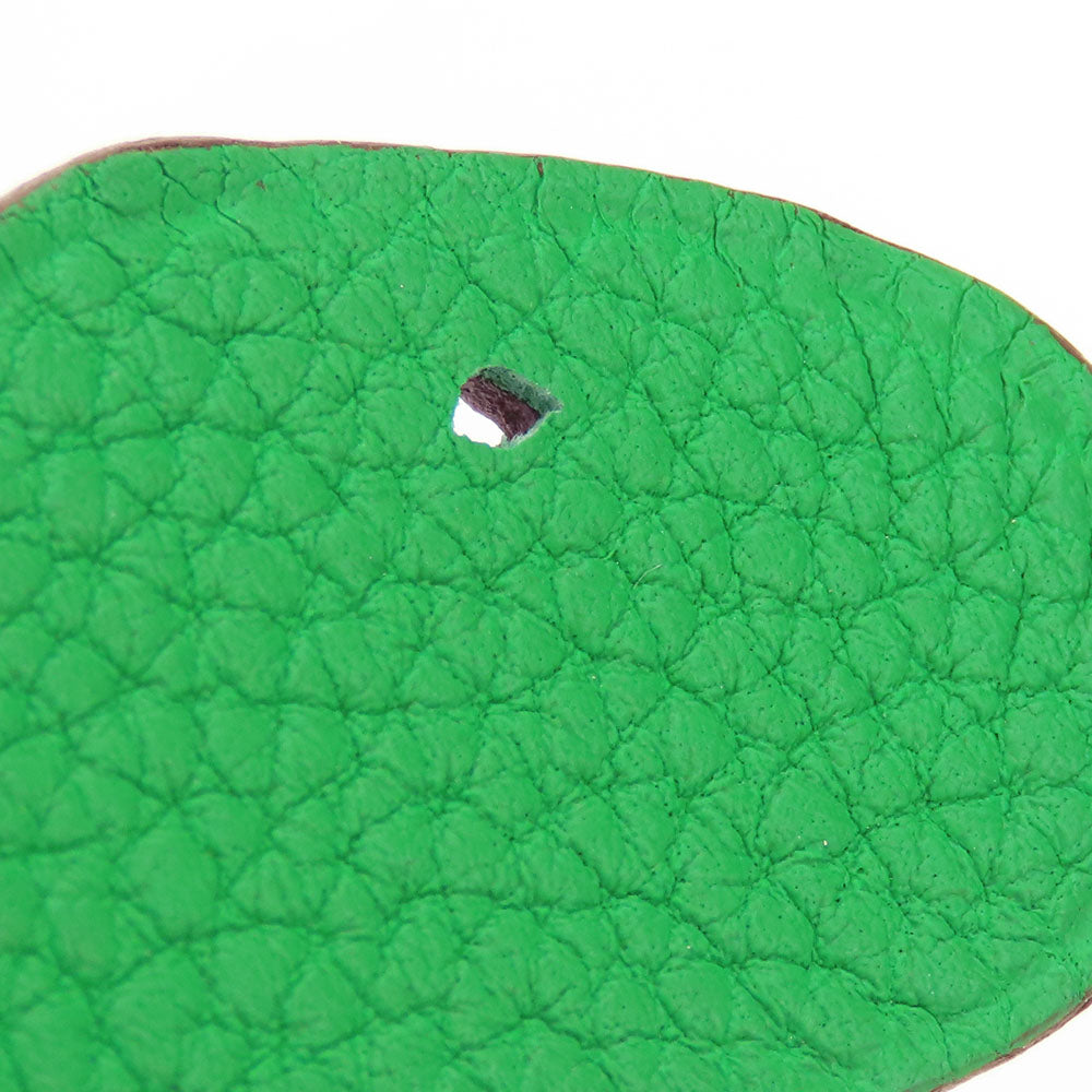 HERMES Bag charm Epsom , Taurillon Clemence green Petite Ash Turtle GM Women  d